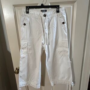 Liz Claiborne Cream Drawstring Pants